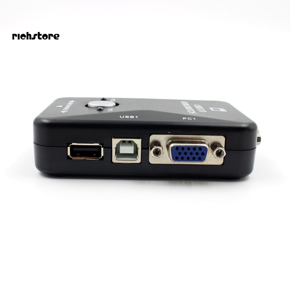 Hộp Chuyển Đổi Xdncx 2 Cổng USB VGA KVM Cho Chuột Và Bàn Phím Máy Tính | BigBuy360 - bigbuy360.vn