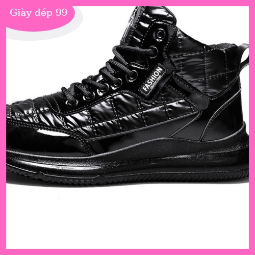 Giày nam cao cổ thể thao sneaker tăng chiều cao độn đế 4-5 cm màu đen năng động, cá tính, mẫu hot trend năm 2021