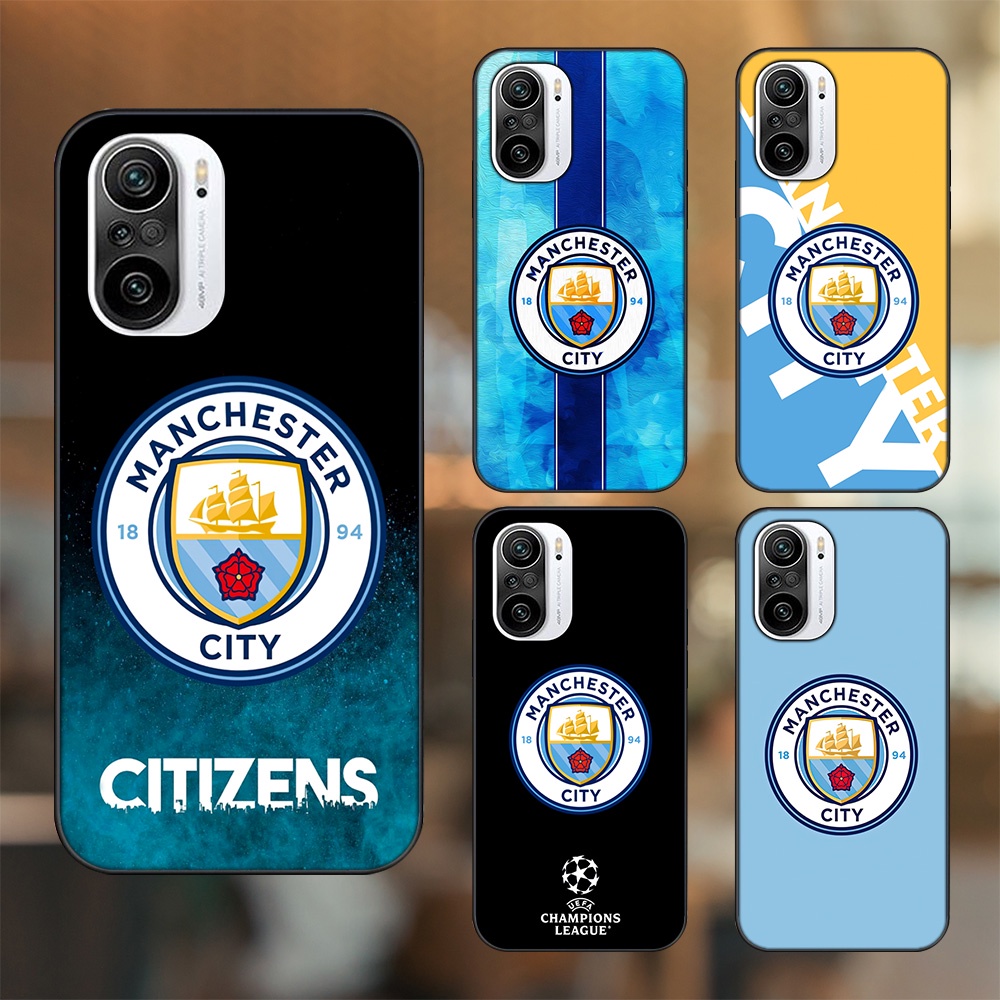 Ốp lưng Xiaomi K40 viền đen in hình Manchester City MC