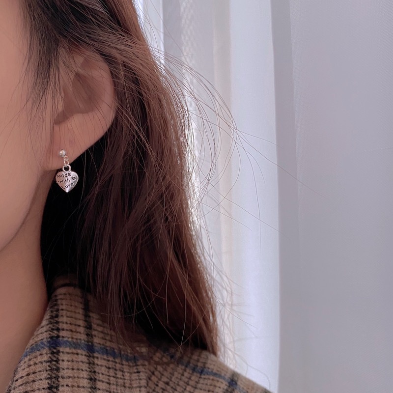 Hoa tai nụ cười Hoa tai nữ thời trang đơn giản cổ điển Hàn Quốc