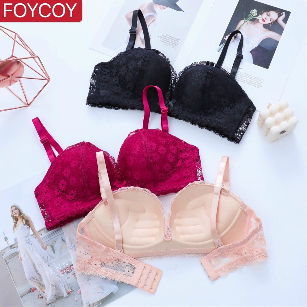 ÁO LÓT SU PHA REN HOA CÚC KHÔNG GỌNG ĐỆM BÀN TAY NÂNG NGỰC VANVENE A245 | BigBuy360 - bigbuy360.vn