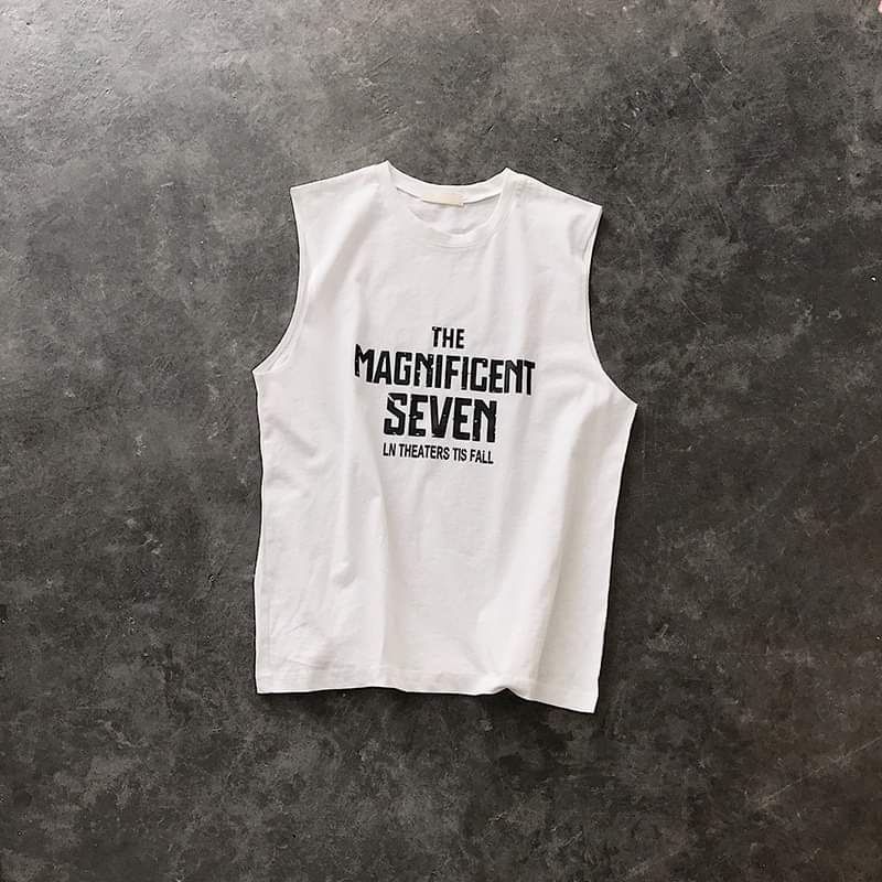 Áo thun ba lỗ nam, tanktop 006Tk.IN, chuẩn gym mặc nhà dạo phố - In Logo nhiều màu - Thun cotton thoáng mát