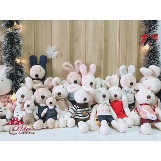 Thỏ Bunny nhồi bông lông mềm cho bé nhiều mẫu yêu yêu – Size 30 cm