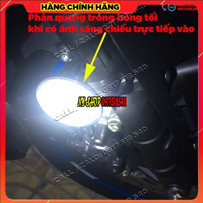 BỘ 4 MẮT MÈO PHẢN QUANG ZHIPAT TRƯỚC SAU ( TÙY CHỌN MÀU MẮT VÀ MÀU MẮT ) GẮN HONDA, YAMAHA Ảnh thật Sp