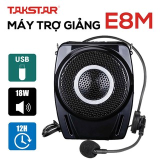 【Chính hãng】Takstar E8M loa mic Máy trợ giảng cao cấp có dây công suất lớn, sạc nhanh, hướng dẫn viên, giáo viên