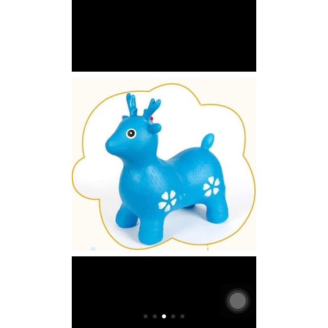 Thú nhún không nhạc bơm hơi hình con hươu loại to