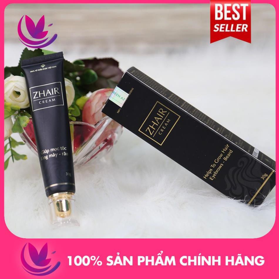 [TRỊ HÓI, HỒI PHỤC NANG TÓC] CHÍNH HÃNG TUÝP ZHAIR CREAM - Dứt điểm bạc tóc, rụng tóc. Siêu kích thích mọc tóc nhanh