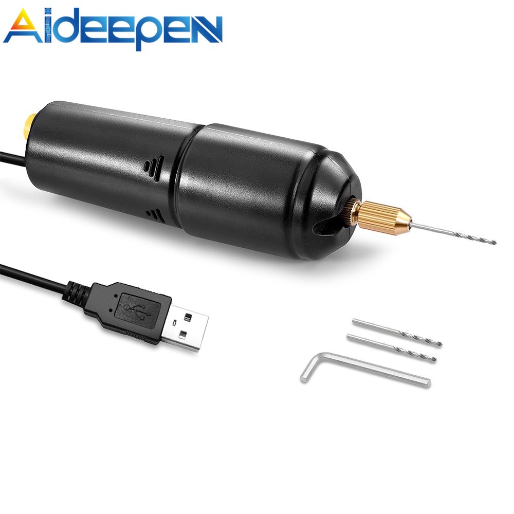 Bộ máy khoan điện Adieepen kèm mũi khoan dùng làm mặt trang sức / nhựa / gỗ thiết kế chuyên dụng