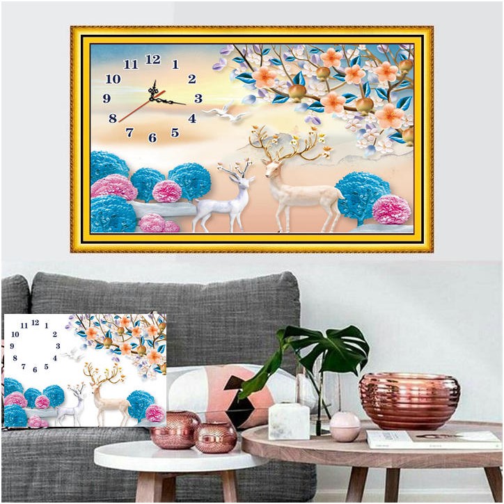 Tranh đính đá Cảnh Đẹp Trong Rừng (khổ nhỏ) ✅70×52 cm -️ VS501