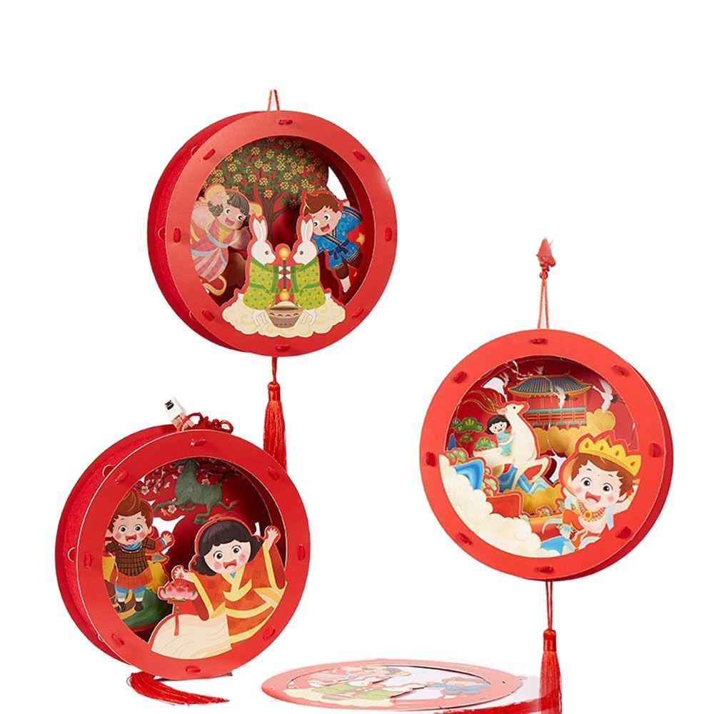 YIYU Lồng Đèn Handmade Trang Trí Lễ Hội Mùa Thu
