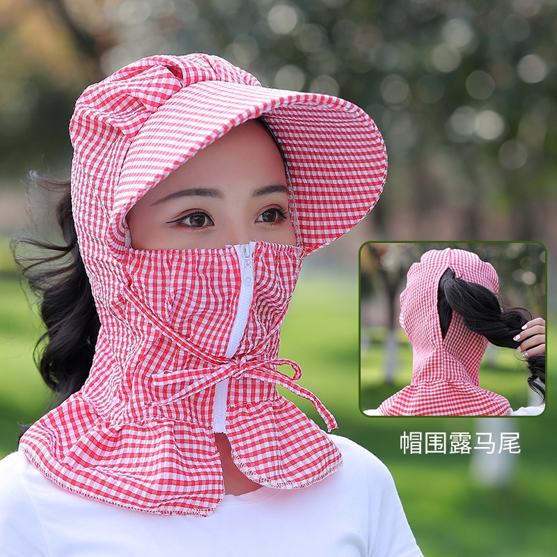 Mũ Chống Nắng Tia Cực Tím Gấp Gọn Tiện Dụng Cho Nữ Đi Xe Đạp