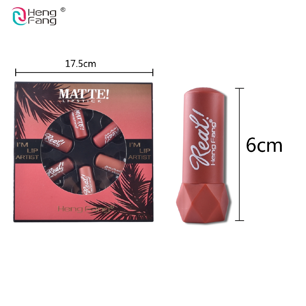 Set 6 Son Môi HengFang H136 Không Dính Cốc Kháng Nước Lâu Trôi