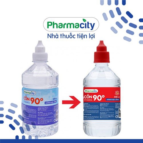 Cồn 90, 70 Pharmacity (500ml)