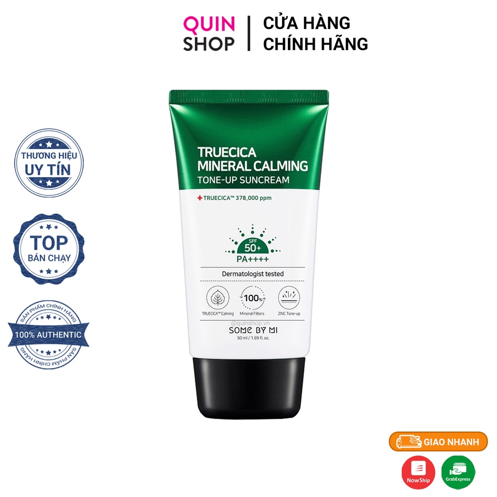 Kem Chống Nắng Some By Mi Truecica Mineral 100 Calming Tone-up Suncream