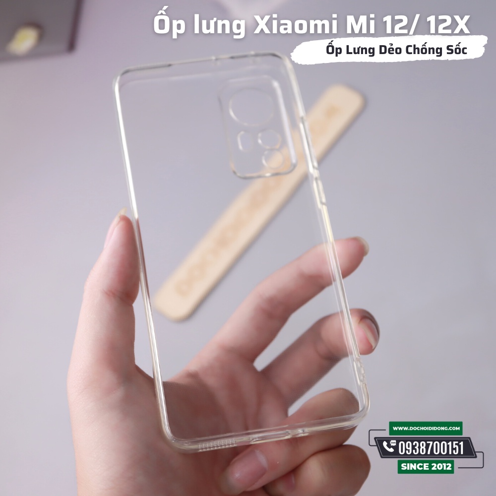 Ốp Lưng Dẻo Trong Suốt Cho Xiaomi Redmi 12 / 12X Chống Sốc Bảo Vệ Camera và Cổng Sạc