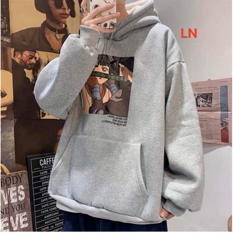 Áo nỉ Hoodies in hình Cô gái chữ Nhật siêu đáng yêu | BigBuy360 - bigbuy360.vn
