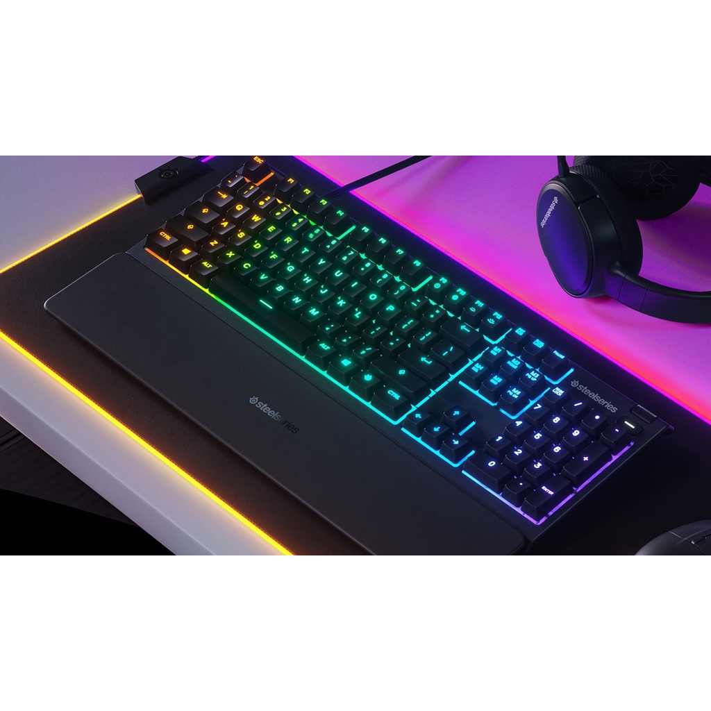 Bàn Phím Cơ Chơi Game Có Dây - Steelseries Apex 3 RGB - Hàng Chính Hãng