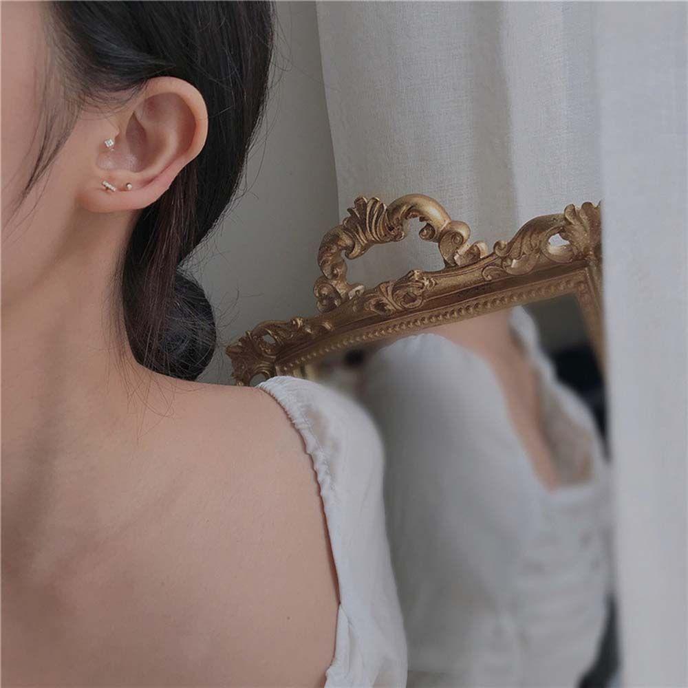 FORBETTER Set 6 Đôi Khuyên Tai / 5 Đôi Khuyên Tai Thời Trang Hàn Cho Nữ