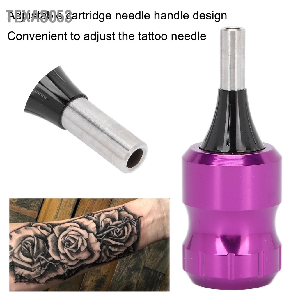 [Hàng Sẵn] Tay cầm Máy Xăm bằng hợp kim 1.3 X 3.1in có thể điều chỉnh với thanh truyền động 3in 5in【Texas053】