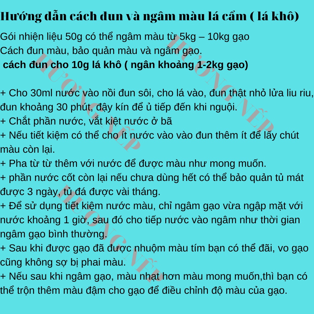 lá cầm tím sấy lạnh - giữ nguyên mầu lá xanh