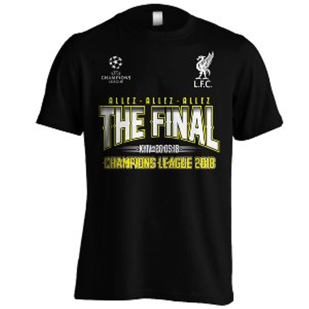 Áo Thun Đen In Hình Liverpool Final Ucl 2018 Co2 Champions 2018 Champions Cá Tính