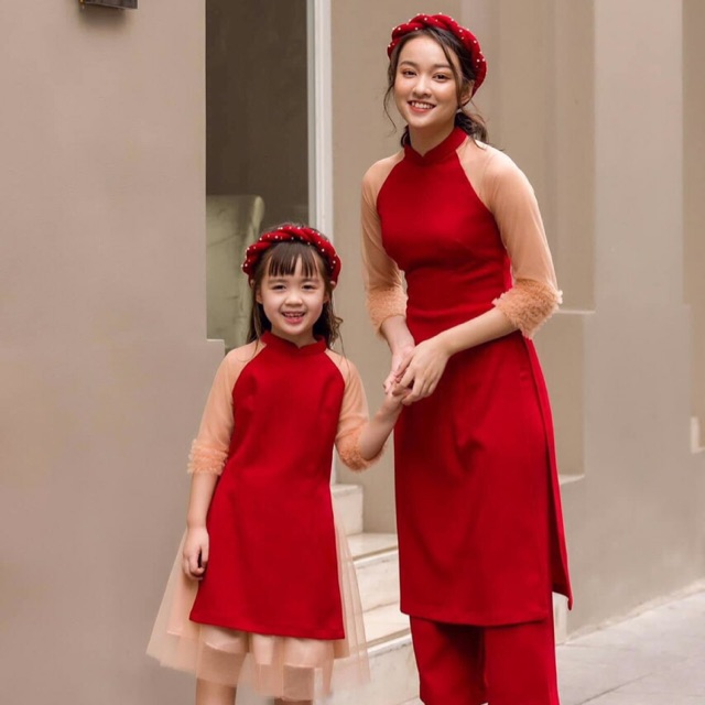 ÁO DÀI ĐÔI MẸ BÀ BÉ