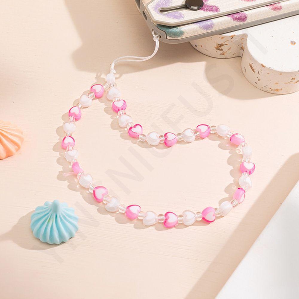 Norman Dây Đeo Điện Thoại / Móc Chìa Khóa Xỏ Hạt Acrylic Năm Cánh Hình Học Sáng Tạo|Dây Treo Trang Trí Đa Năng Tiện Lợi