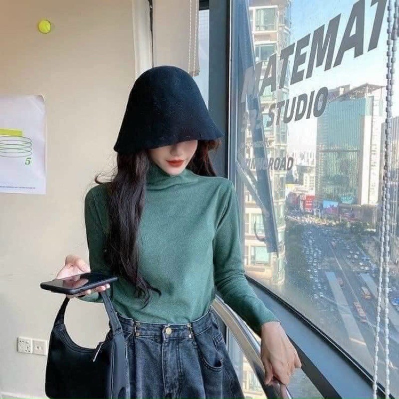 Áo Len Nhung Cổ Leo 3p A1106