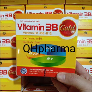 Viên bổ tổng hợp VITAMIN 3B PHÚC VINH hộp 100 viên giúp bồi bổ cơ thể
