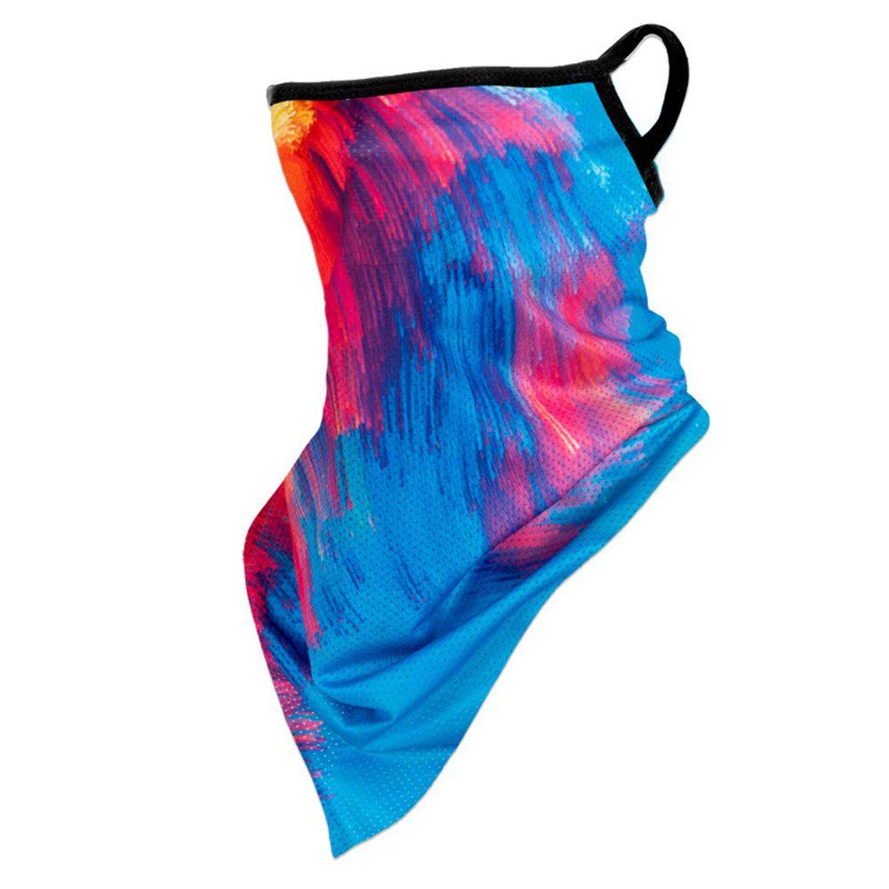 IVORY Khăn Trùm Đầu Kiêm Mặt Nạ Chống Gió Bằng Lụa Lạnh Hình Đầu Lâu Bảo Vệ Tai Khi Đi Xe Máy Ngoài Trời Cho Nữ