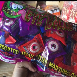 Kẹo dẻo hình con mắt kinh dị mashmallow có nhân ( 250 g 50 cái )