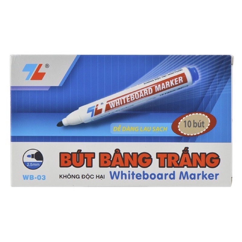 Hộp 10 bút lông bảng trắng WB-03( hàng chuẩn công ty)