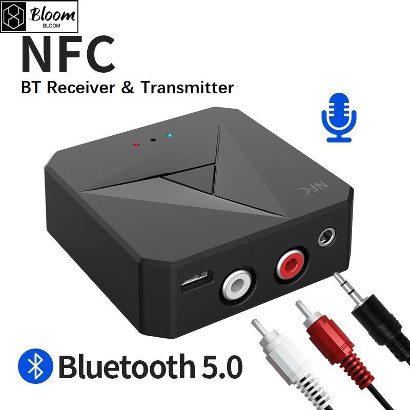 Thiết Bị Thu Phát Bluetooth 5.0 M21 Nfc Jack Cắm 3.5mm Cho Loa Xe Hơi
