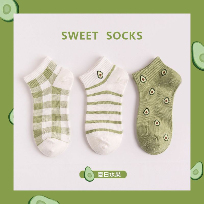 Set tất bơ thấp cổ cotton cao cấp