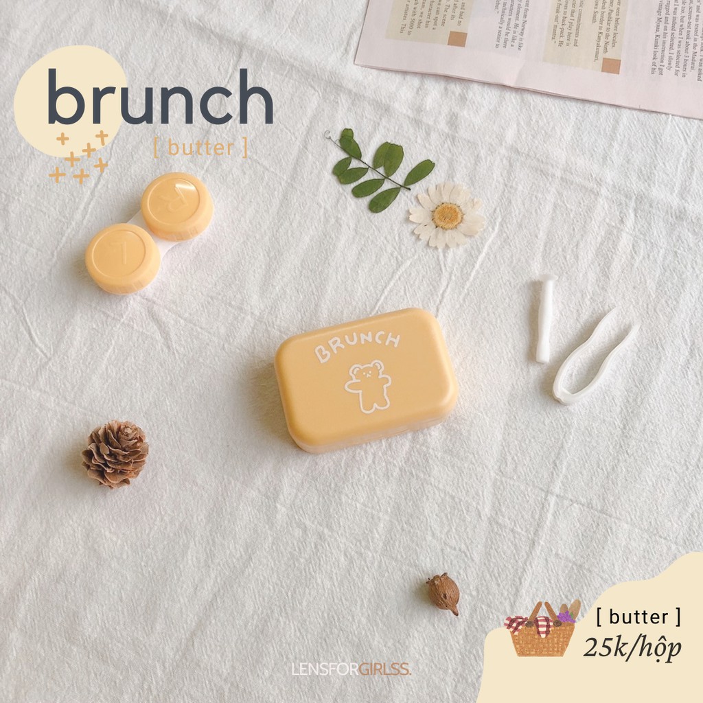 Hộp đựng lens BRUNCH 4 màu xinh xắn
