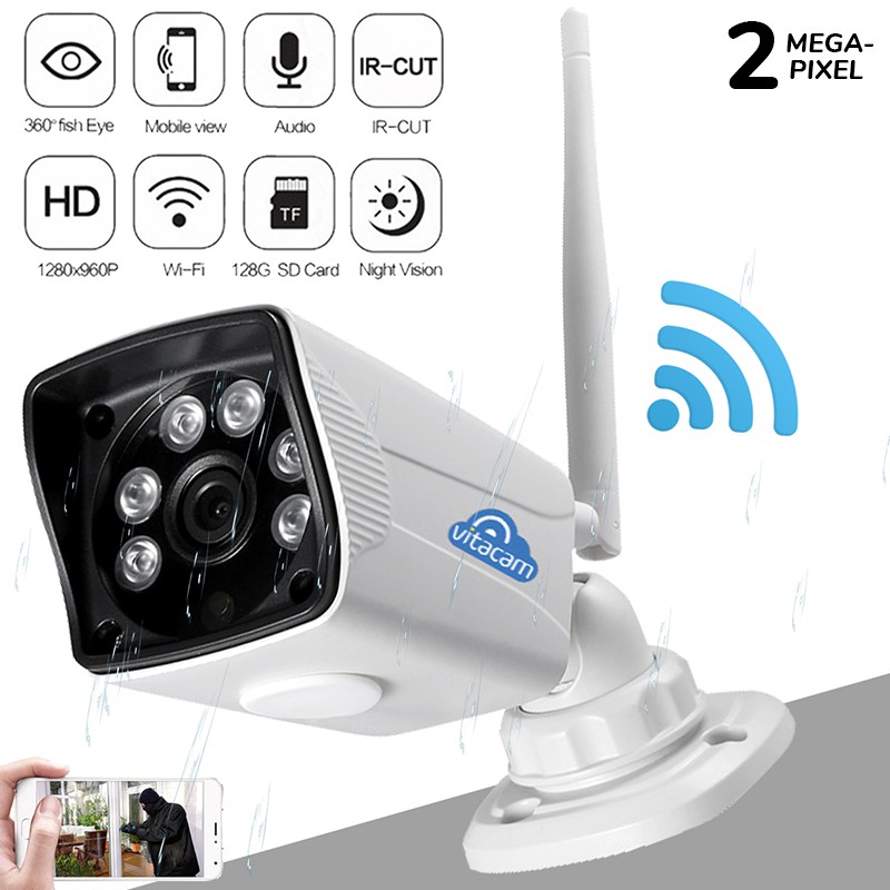 CAMERA IP WIFI NGOÀI TRỜI VITACAM VB1080