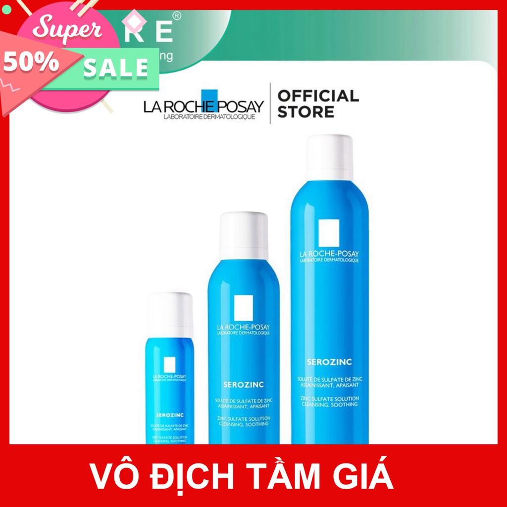 [CHÍNH HÃNG] Xịt khoáng cấp ẩm và dịu cho da nhờn mụn La Roche Posay Serozinc (50ml, 150ml, 300ml)