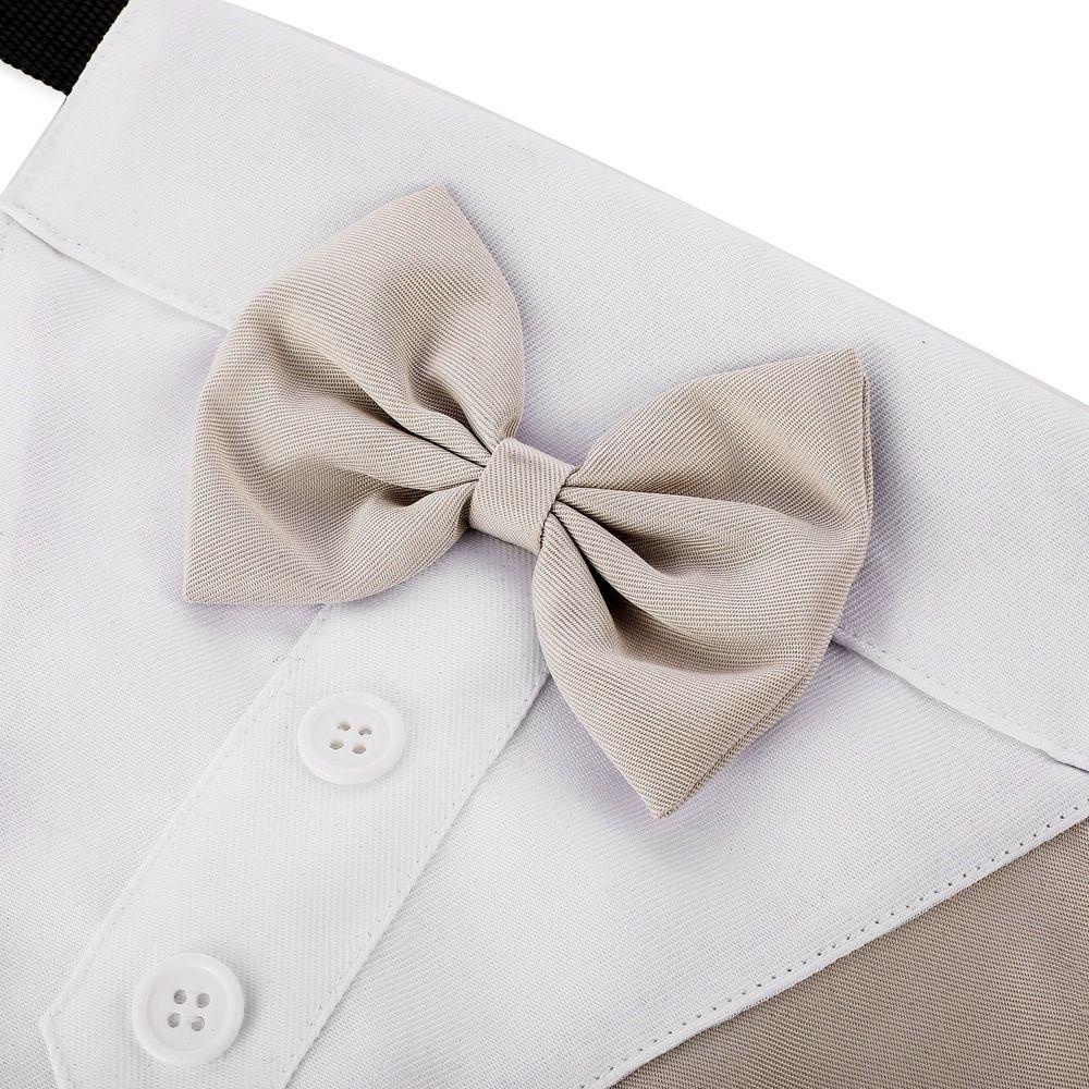 Khăn Choàng Cổ Tuxedo Màu Đen Thắt Nơ Có Thể Điều Chỉnh Cho Cún Cưng