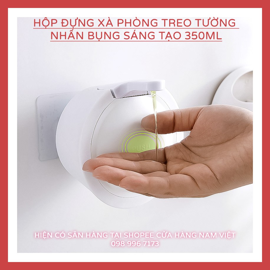 Hộp Đựng Xà Phòng Treo Tường Nhấn Bụng Sáng Tạo 350ml