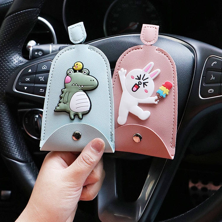 Móc khóa bằng da cao cấp phong cách Hàn Quốc dễ thương