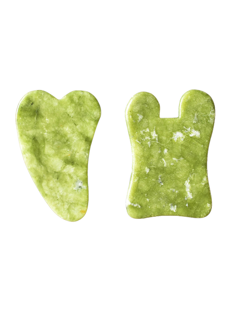 Set 2 Miếng Cạo Gió Mát Xa Mặt Bằng Ngọc Bích Tự Nhiên | BigBuy360 - bigbuy360.vn