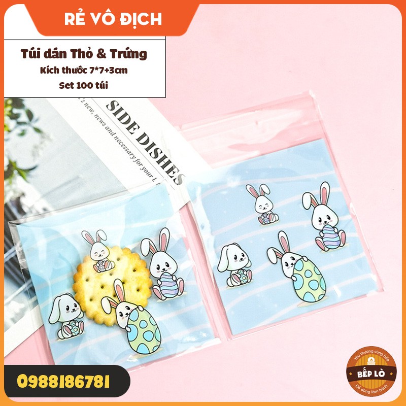Túi Dán Đựng Bánh Quy, Kẹo Nougat, Kẹo Sữa SIÊU XINH HÀNG MỚI 2021 - Set 100 Túi Dán