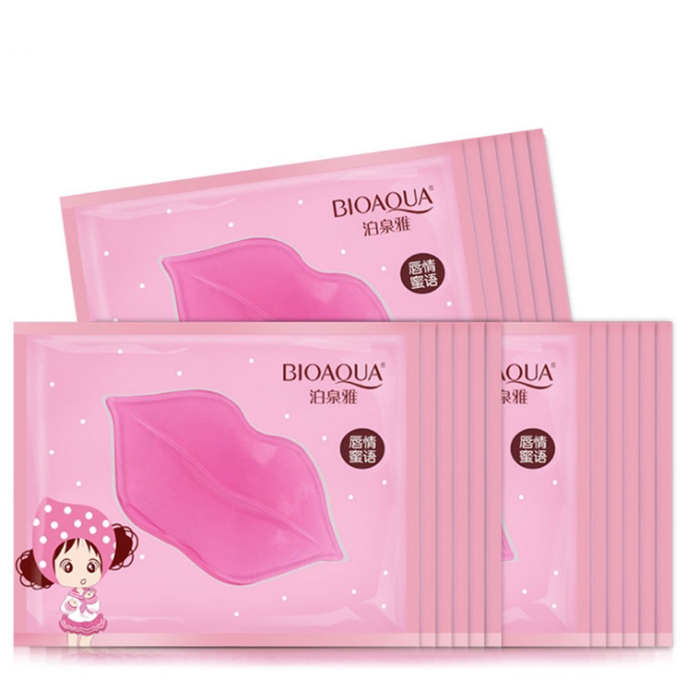 (hàng Mới Về) Mặt Nạ Môi Collagen Dưỡng Ẩm Và Làm Mờ Đường Vân Môi Bioaqua | BigBuy360 - bigbuy360.vn