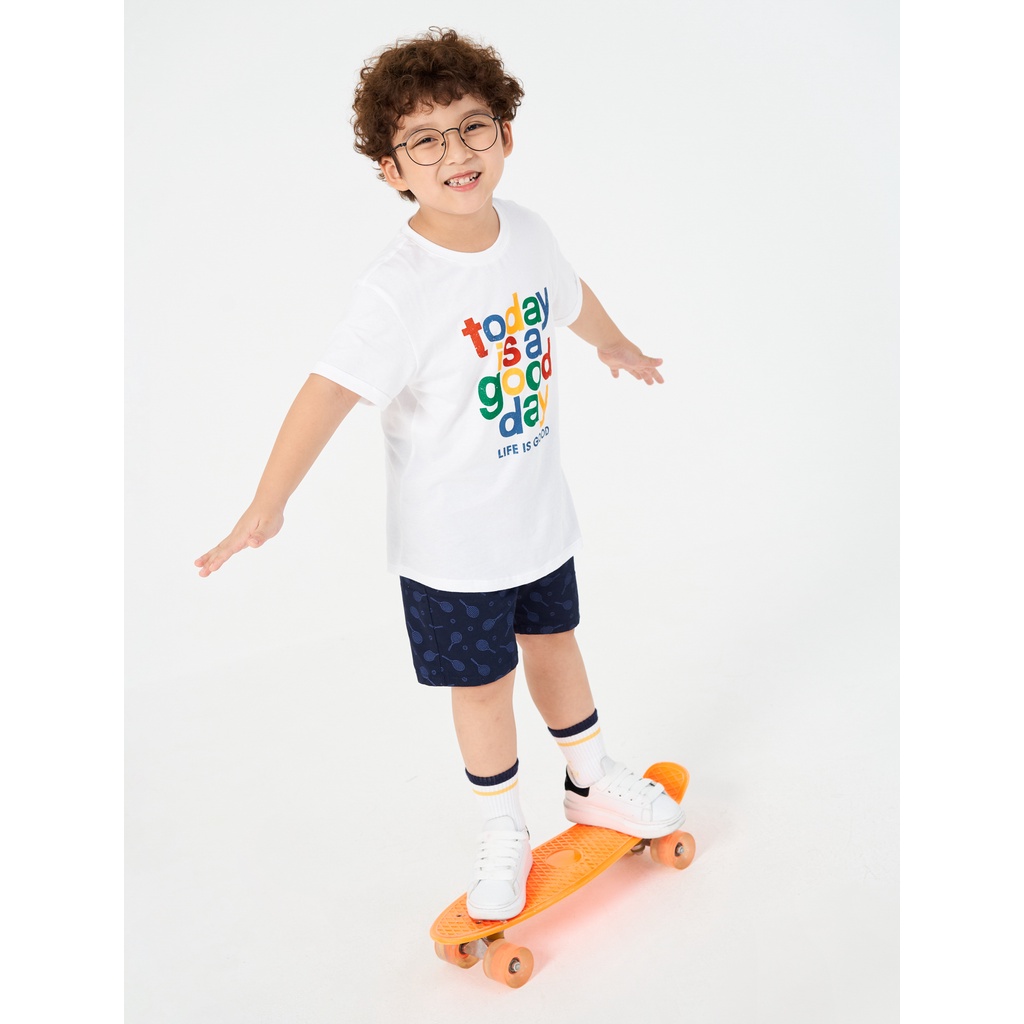 Áo phông bé trai CANIFA cotton 100% cổ tròn cộc tay cho bé 2 tuổi đên 12 tuổi - 2TS22S007