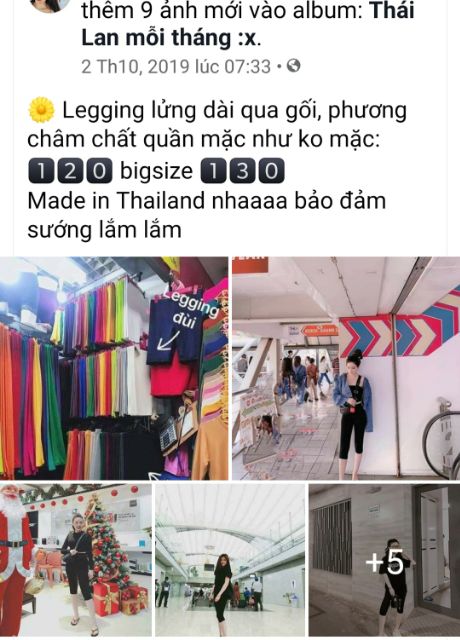 Legging made in Thái Lan - đùi, lửng, dài - có Bigsize