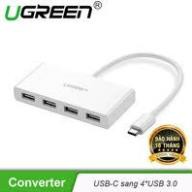 Cáp USB Type C to USB 3.0 chia 4 cổng Ugreen 40379 chính hãng bảo hành 18 tháng