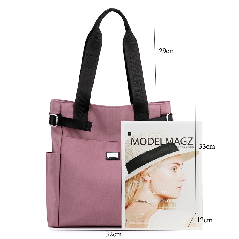 Túi Xách Vải Nylon Sức Chứa Lớn Phong Cách Hàn Quốc Mới Cho Nữ