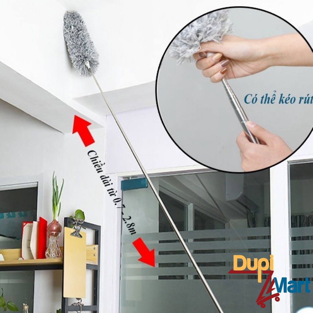 [SIÊU TIỆN ÍCH] Chổi Quét Trần Nhà -Dọn Đẹp Nhà Cửa Tết - Chổi Phất Trần Co Giãn Đa Năng Tiện Dụng