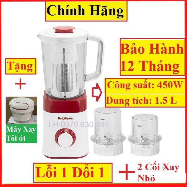 Máy Xay Sinh Tố Đa Năng Cao Cấp Nagakawa 0816 -YOKO