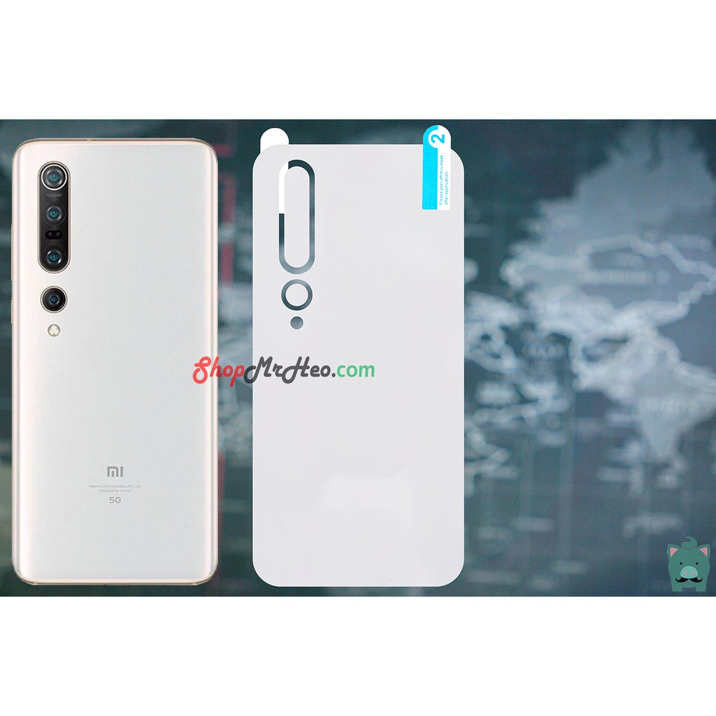 Dán Dẻo PPF Full Mặt Sau Lưng Xiaomi Mi 10 - Mi 10 Pro - Mi 10 Lite - Mi 10 Youth - Mi 10 Ultra - Mi 10S - Trong và nhám